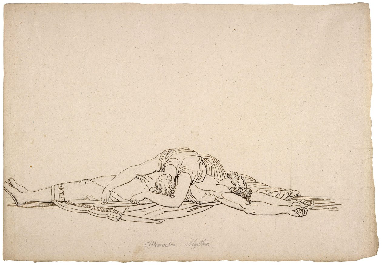 Katso tämä ylpeä maani sortaja; Choephora, William Blake tekijältä John Flaxman