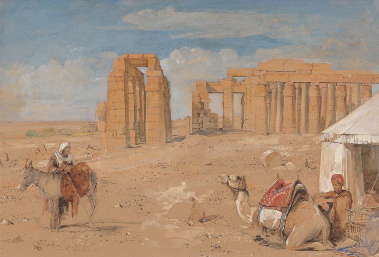 Thebesin Ramesseum tekijältä John Frederick Lewis