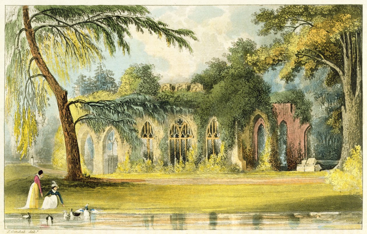 Rauniot, Frogmore, 1828 tekijältä John Gendall