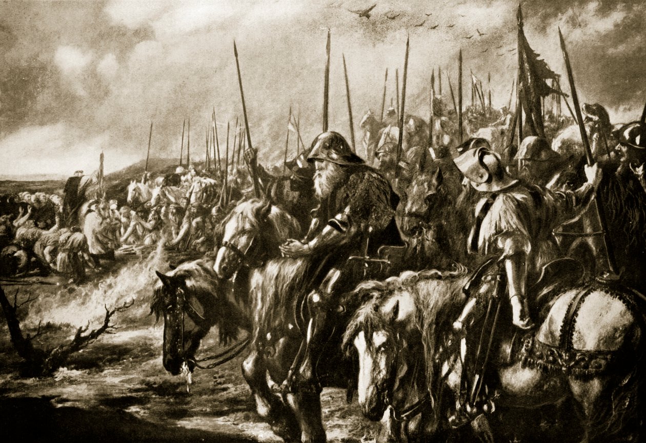 Agincourtin taistelun aamu 1415 tekijältä John Gilbert
