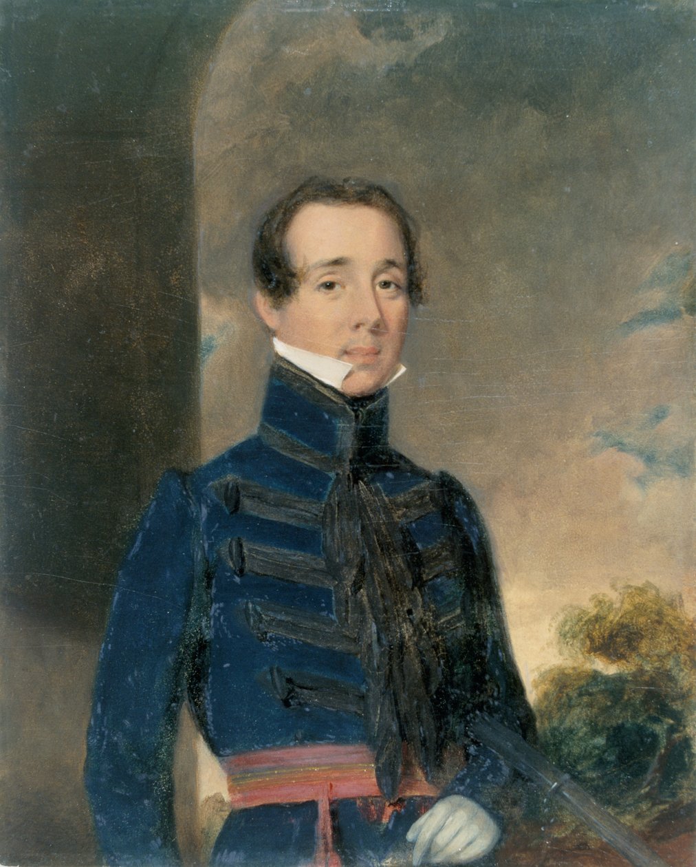 Luutnantti George Briggs (1808-75) Madrasin tykistö, n. 1832 tekijältä John Godwin Williams