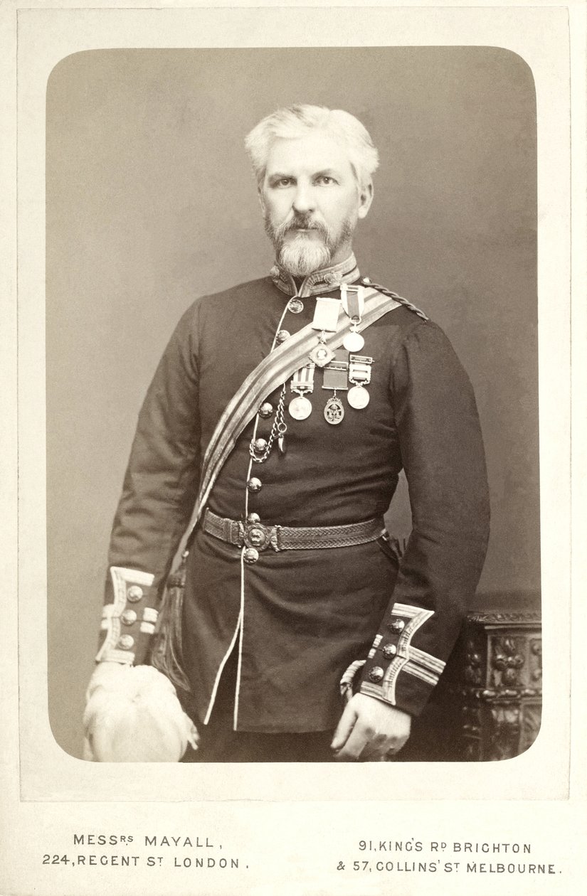James Augustus Grant (1827-1892), itäisen päiväntasaajan Afrikan skotlantilainen tutkimusmatkailija tekijältä John Jabez Edwin Mayal