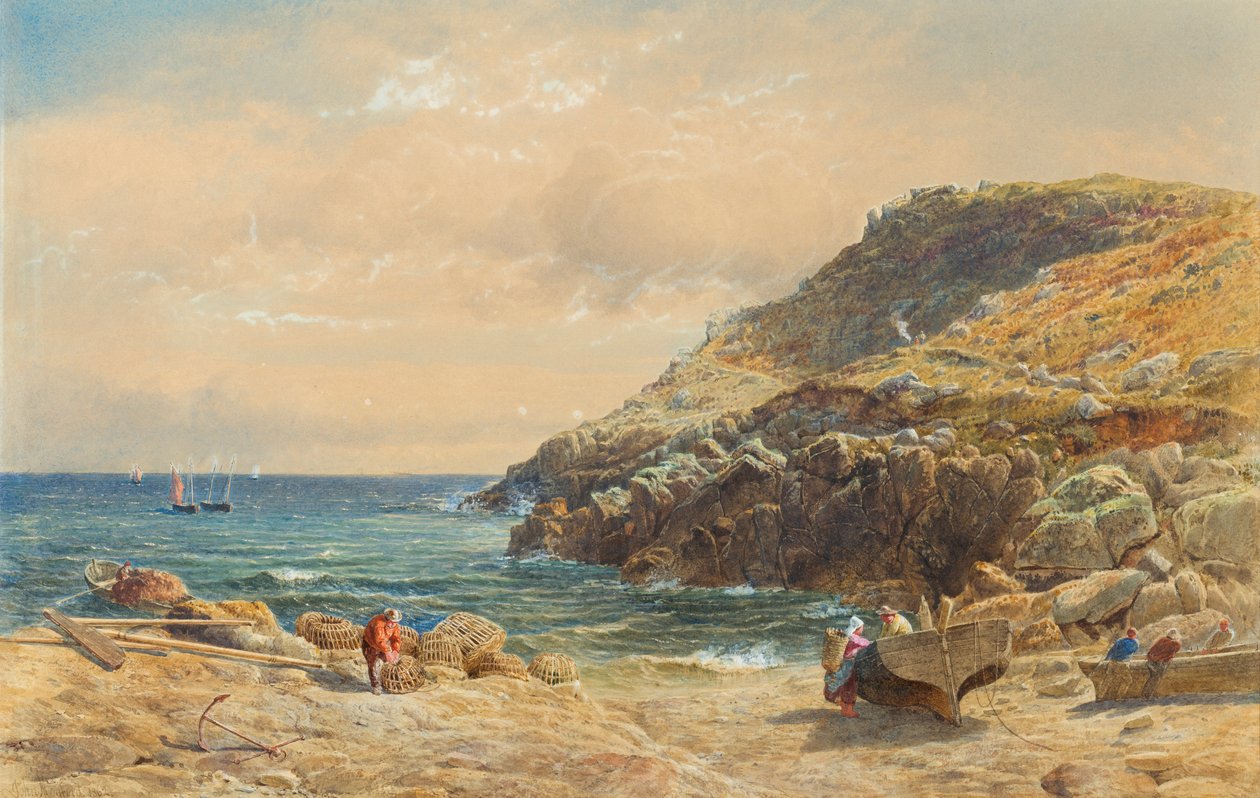 Maisema Cornish rannikolla tekijältä John Mogford
