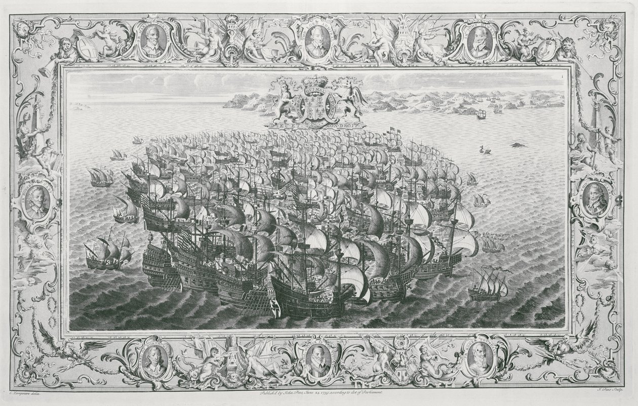 Espanjan Armada, 1739 tekijältä John Pine