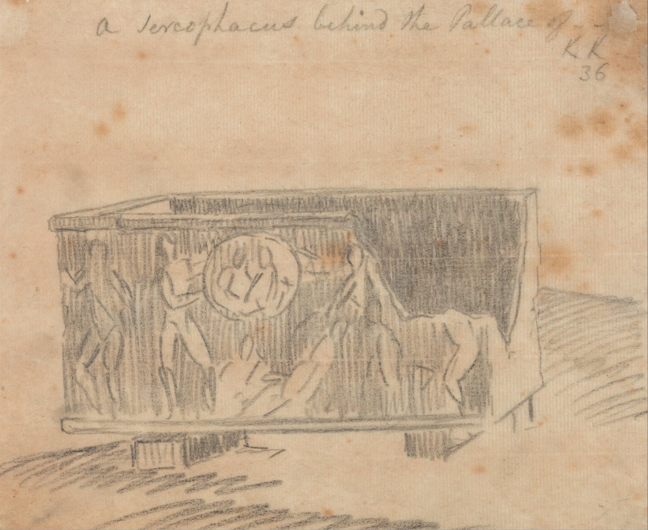 Sarkofagi palatsin takana tekijältä John Robert Cozens