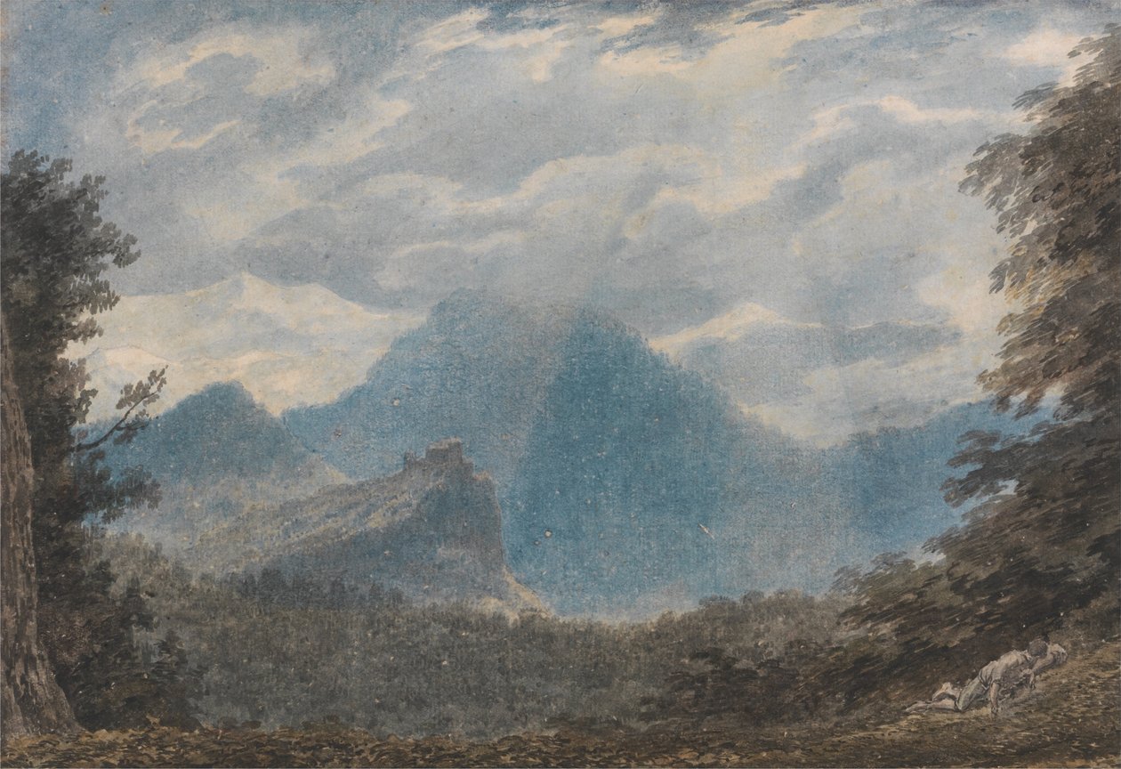 Monte della Madonna, lähellä Arguaa tekijältä John Robert Cozens