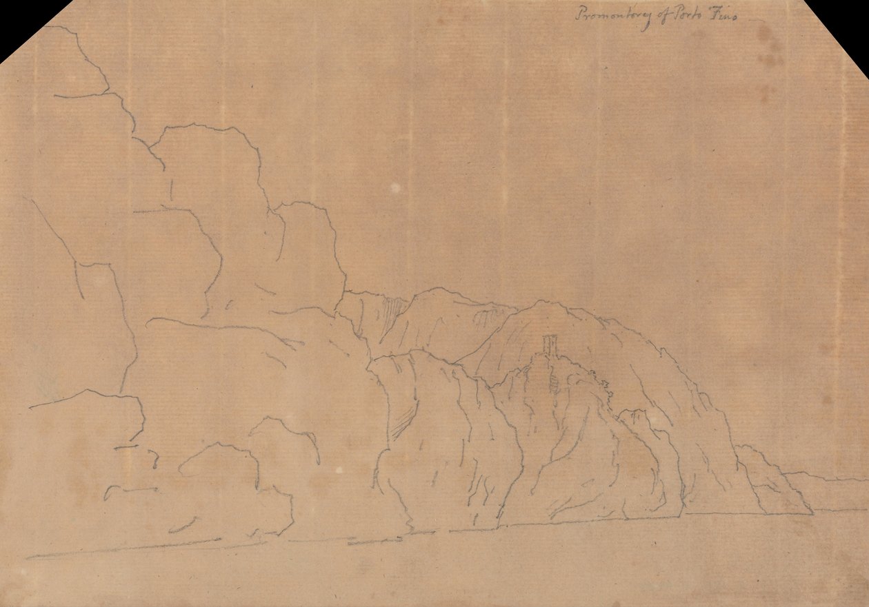 Porto Finon niemimaa tekijältä John Robert Cozens