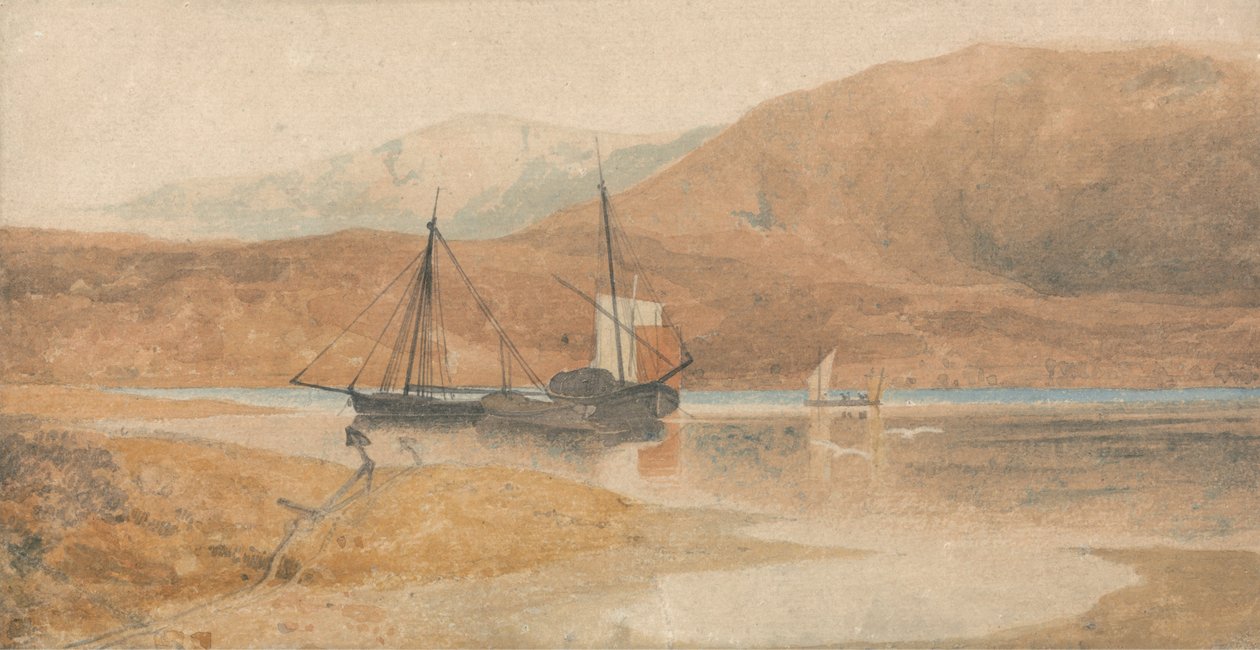 Barmouthin suisto ja Cader Idris, Pohjois -Wales tekijältä John Sell Cotman