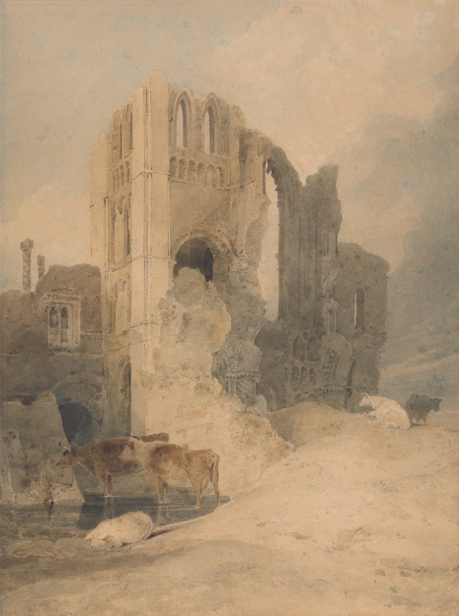 Castle Acre Priory, Norfolk tekijältä John Sell Cotman