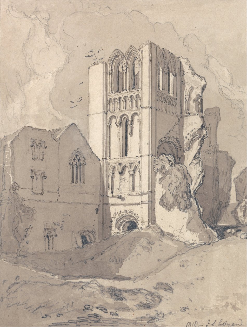 Castle Acre Priory, Norfolk tekijältä John Sell Cotman
