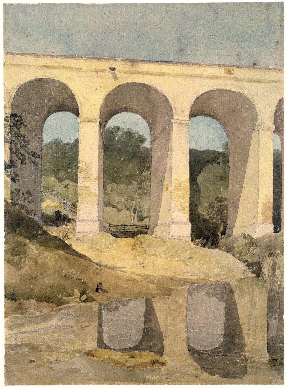 Chirk Aqueduct, 1806-7 tekijältä John Sell Cotman