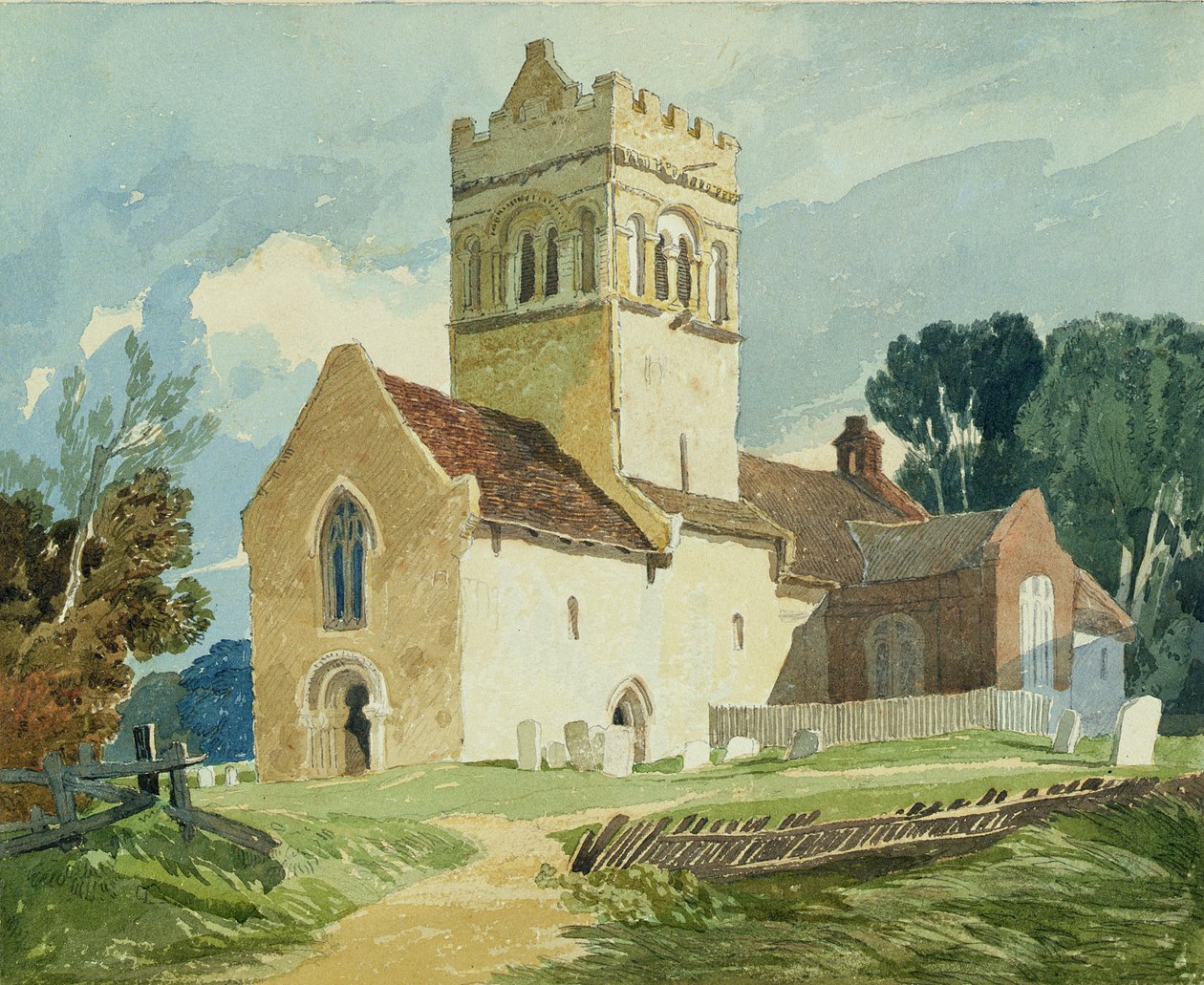 Gillinghamin kirkko, Norfolk tekijältä John Sell Cotman