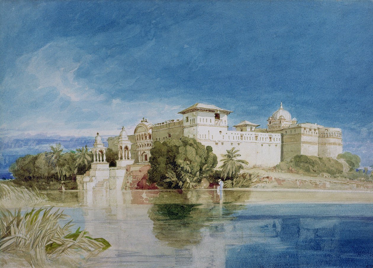 Perawa Palace, Malwa, Keski-Intia tekijältä John Sell Cotman