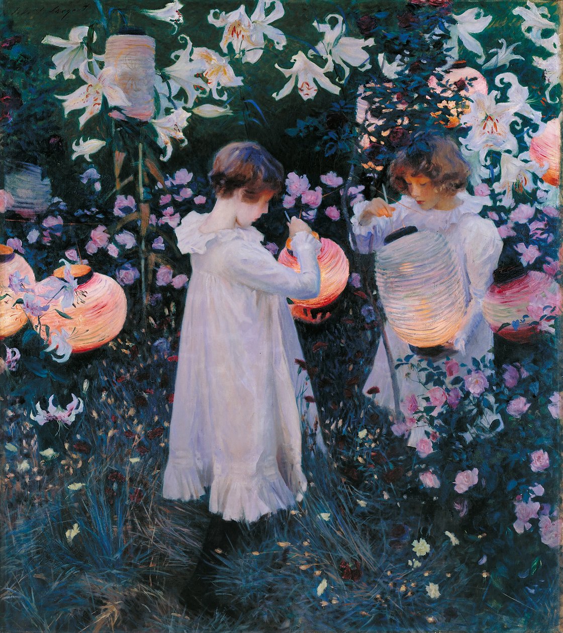 Neilikka, Lily, Lily, Rose tekijältä John Singer Sargent