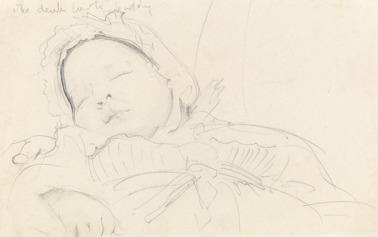 Jack Millet vauvana (s.1888), n.1888 (grafiitti paperille) tekijältä John Singer Sargent