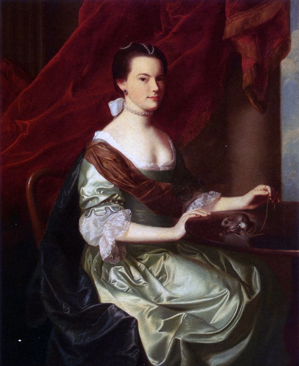 Rouva Theodore Atkinson Jr. (Frances Deering Wentworth), 1765 tekijältä John Singleton Copley