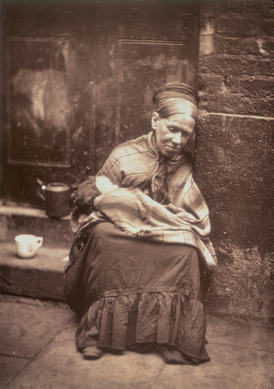 The Crawlers, elokuvasta Street Life in London, 1877-78 (woodburytype) tekijältä John Thomson
