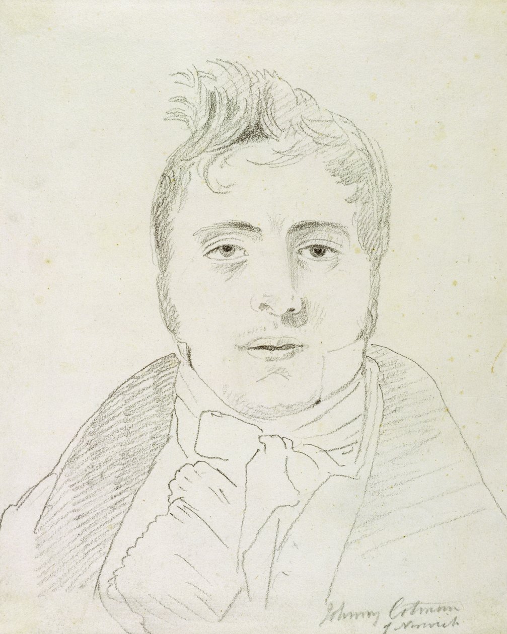 John Sell Cotman (1782-1842), 1810 (grafiitti paperille) tekijältä John Varley