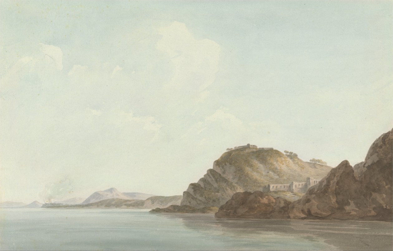 Rannikko lähellä Sorrentoa tekijältä John Warwick Smith