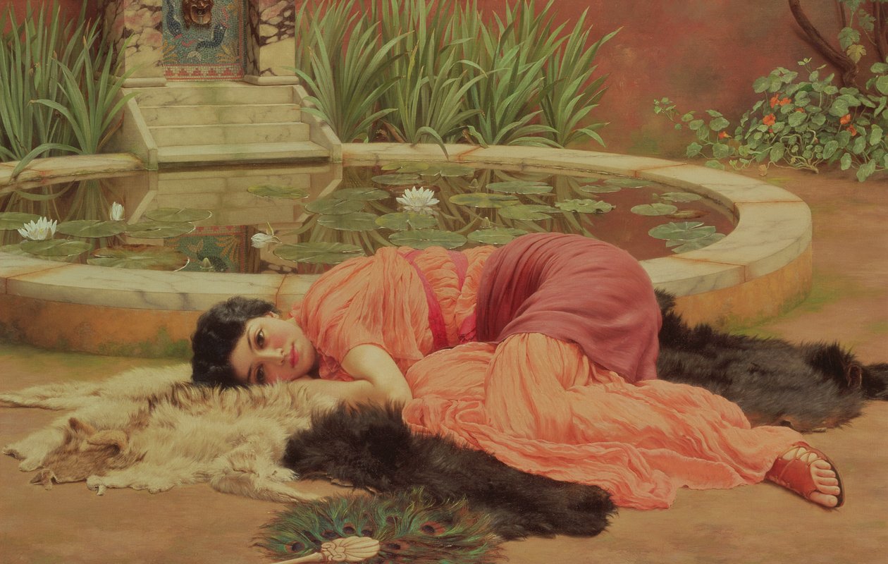 Dolce Far Niente, 1904 tekijältä John William Godward