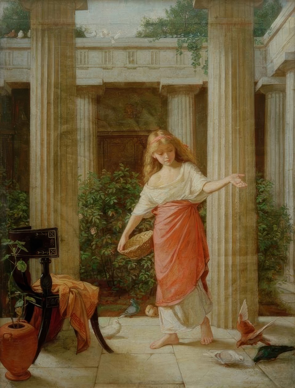Peristylessä tekijältä John William Waterhouse