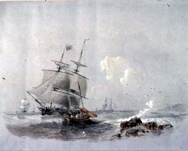 Merenkulku, 1800-luku tekijältä John Wilson Carmichael