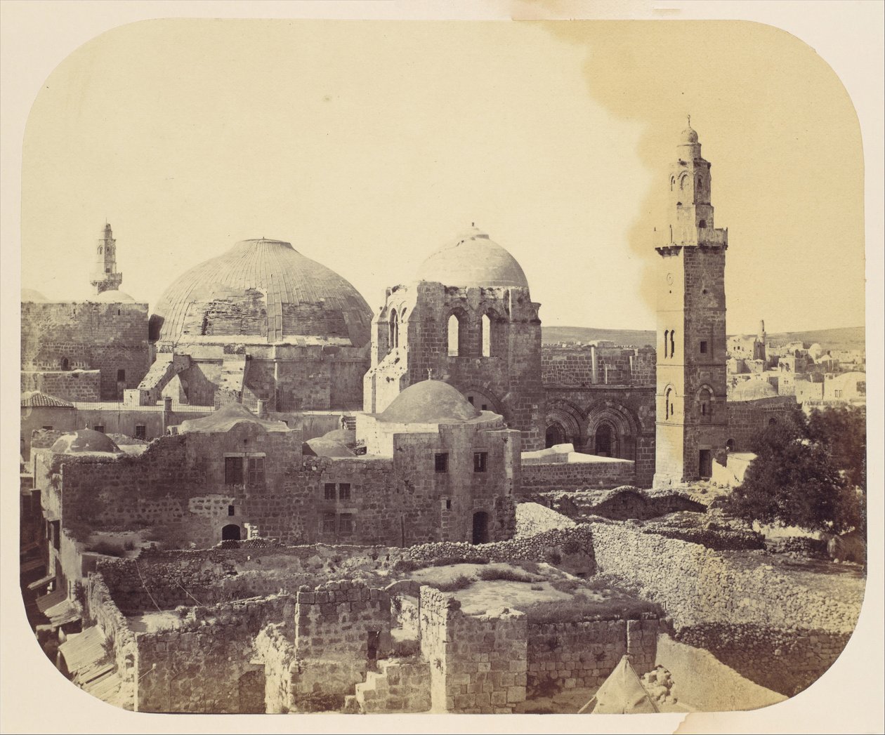 Pyhän haudan kupoli, Jerusalem, 1860-luku. tekijältä John Anthony