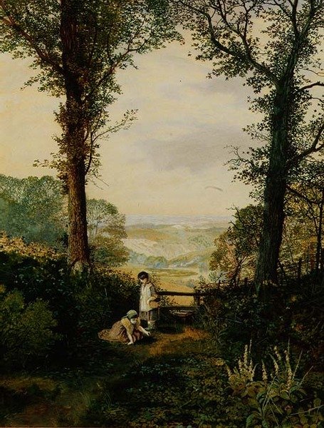 A Burnsallin laakso, Wharfedale tekijältä John Atkinson Grimshaw