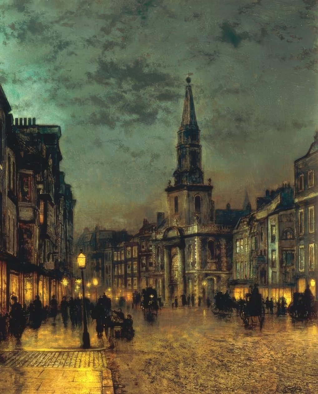 Blackman Street, Borough, Lontoo tekijältä John Atkinson Grimshaw