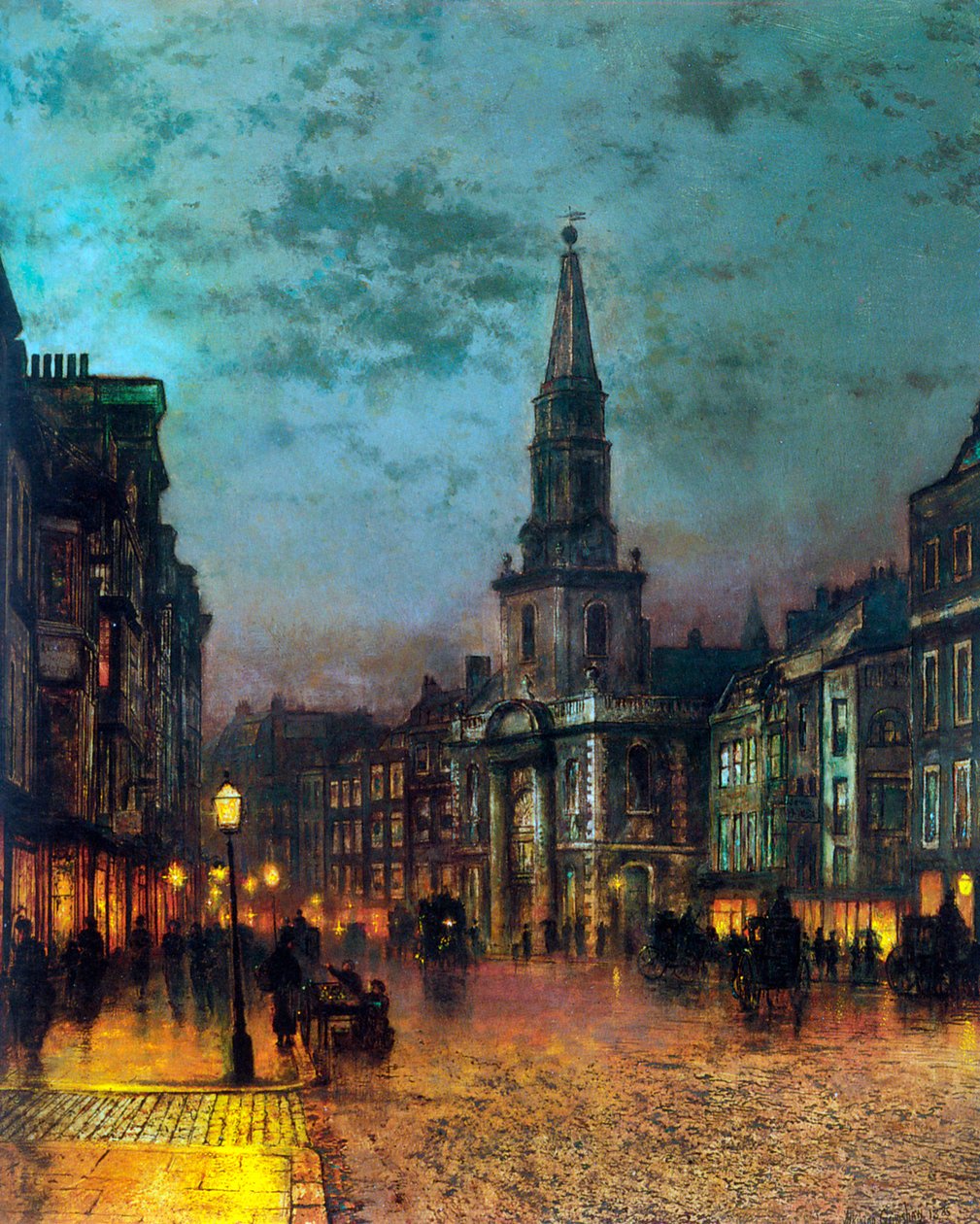 Blackman Street, Lontoo, 1885. tekijältä John Atkinson Grimshaw