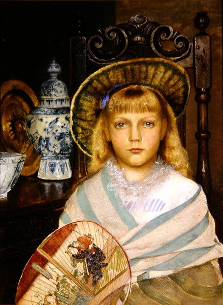Enid (öljy kankaalle) tekijältä John Atkinson Grimshaw