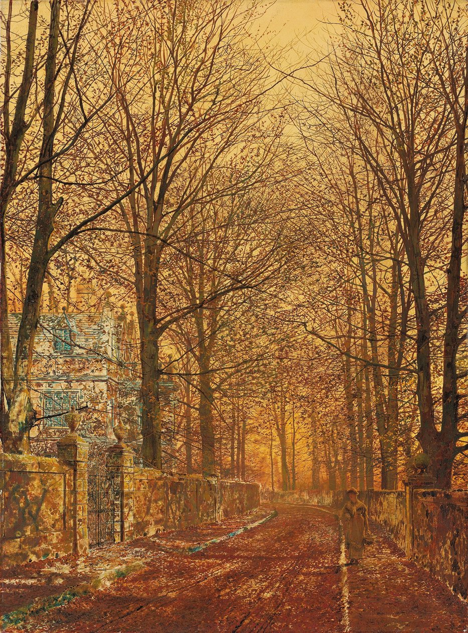 Kultaiseen vanhaan aikaan tekijältä John Atkinson Grimshaw