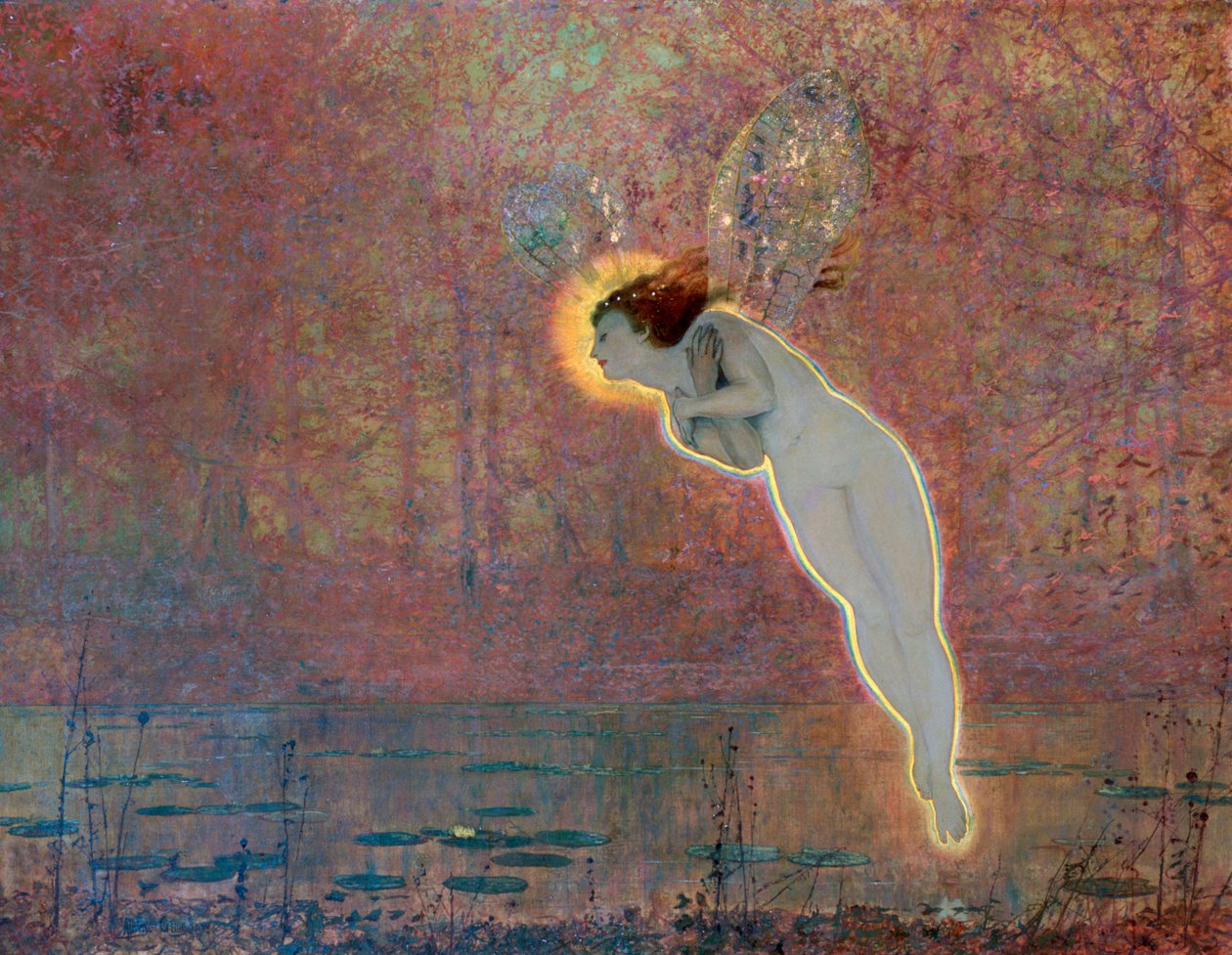 Irises, 1860-1893 tekijältä John Atkinson Grimshaw