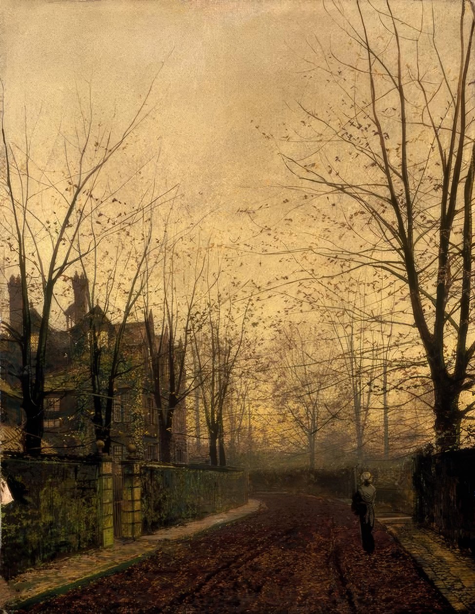 J.A.Grimshaw, Syksyn kulta / Gemälde, 1882 tekijältä John Atkinson Grimshaw