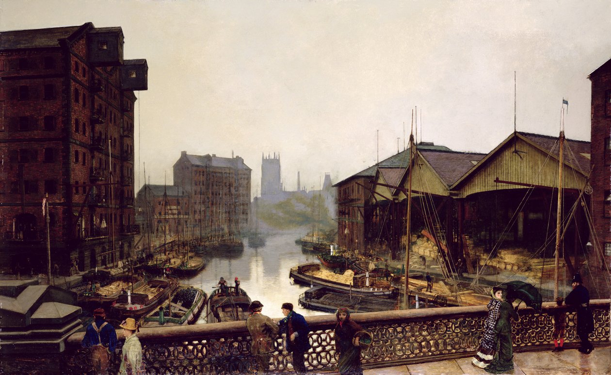 Leedsin silta tekijältä John Atkinson Grimshaw