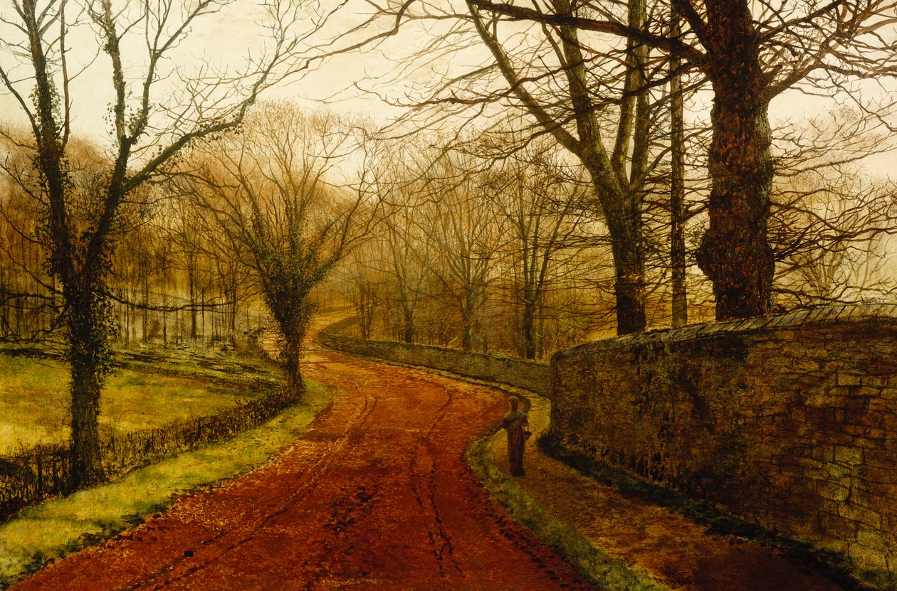 Stapleton Park, Pontefract, 1877 tekijältä John Atkinson Grimshaw