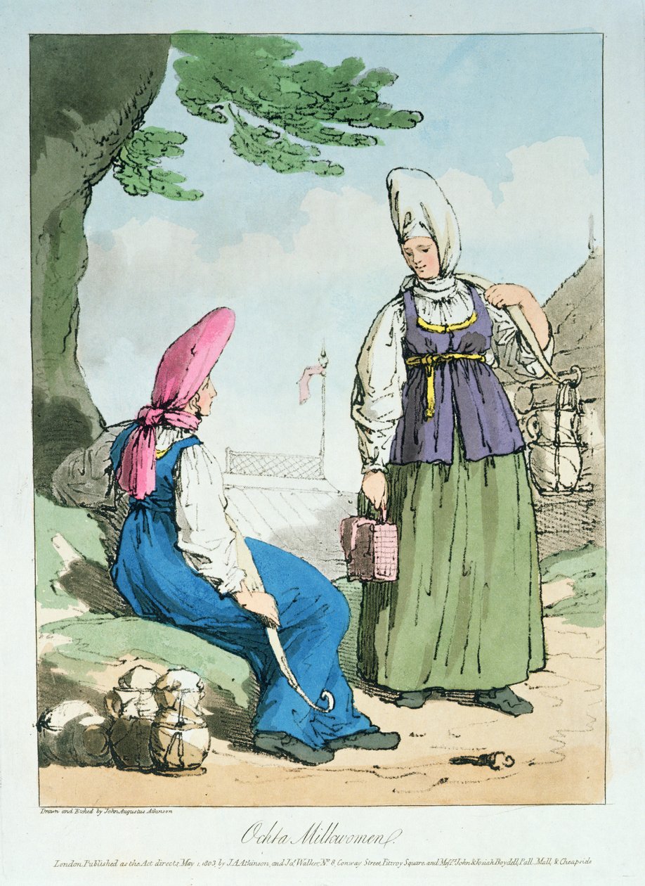 Ocheta Milkcow Woman, 1803 tekijältä John Augustus Atkinson