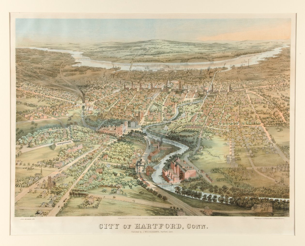 Hartfordin kaupunki, Conn. tekijältä John Bachmann