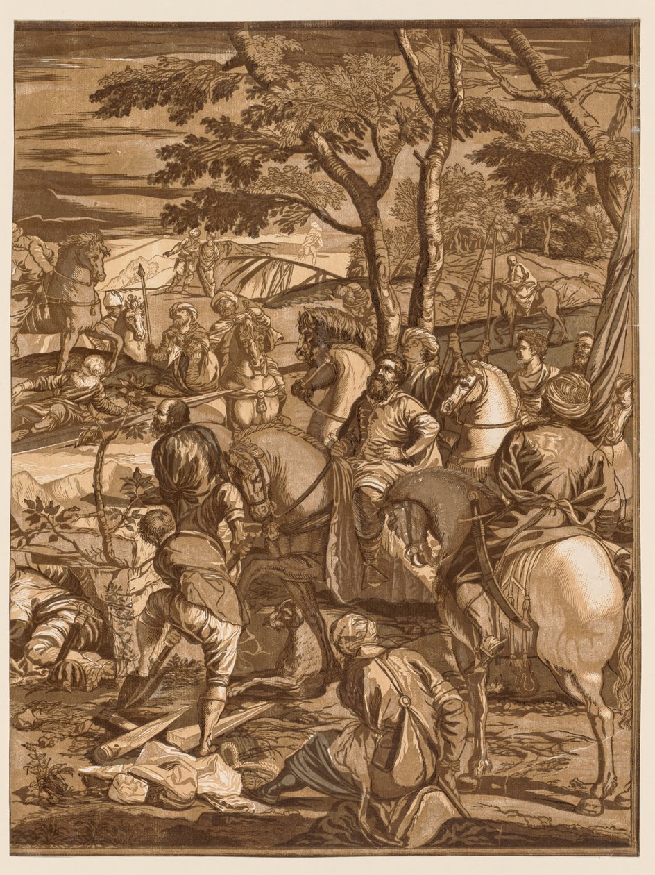 Ristiinnaulitseminen, 1741. tekijältä John Baptist Jackson