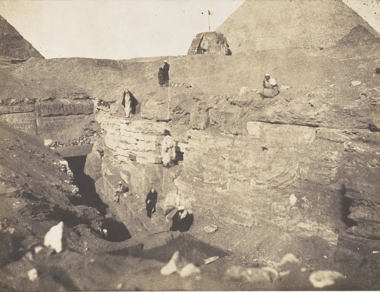 Kaivaukset lähellä Sfinksiä, 1853. tekijältä John Beasley Greene