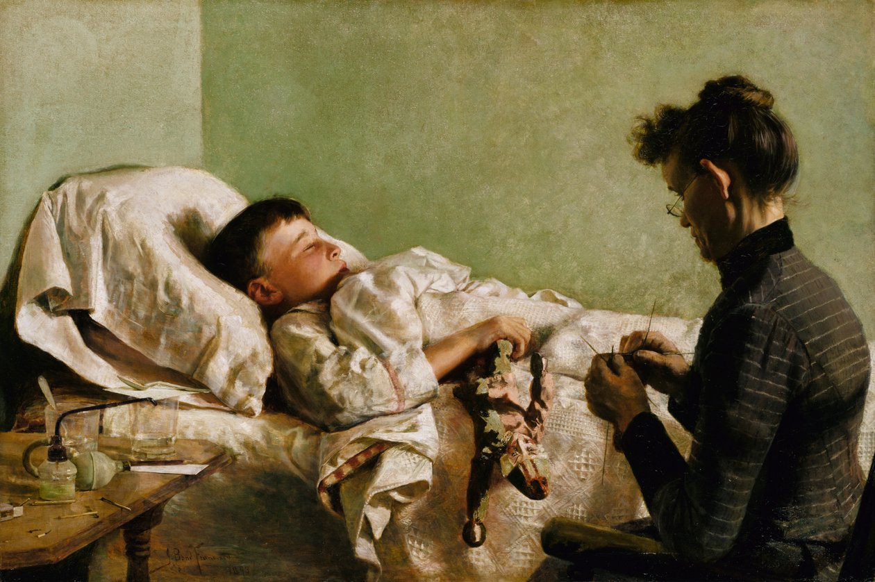 Sairas lapsi, 1893. tekijältä John Bond Francisco