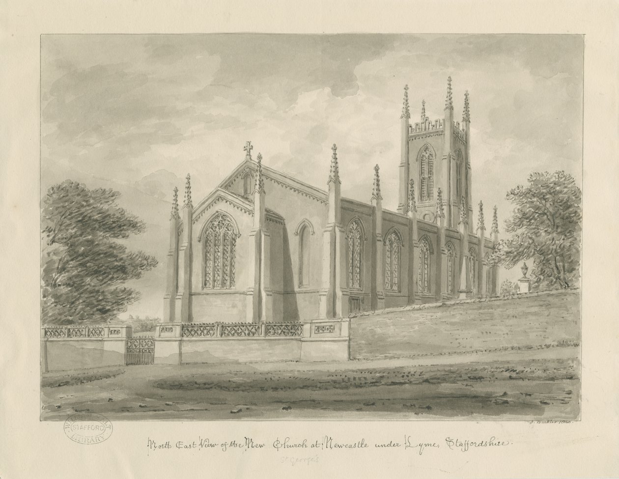 Newcastle-under-Lyme - "St. George" tekijältä John Buckler