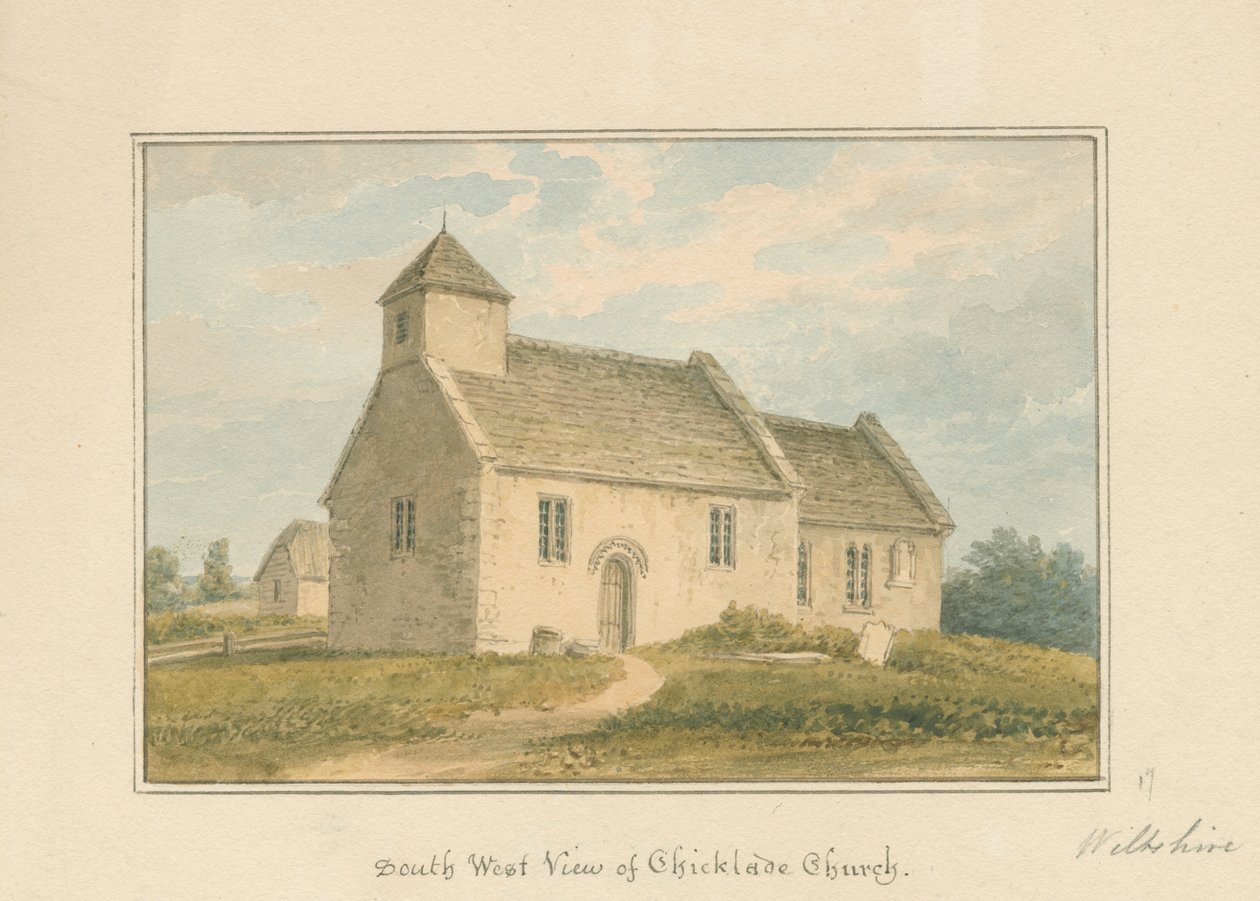 Wiltshire - Chicklade Church, 1817 tekijältä John Buckler