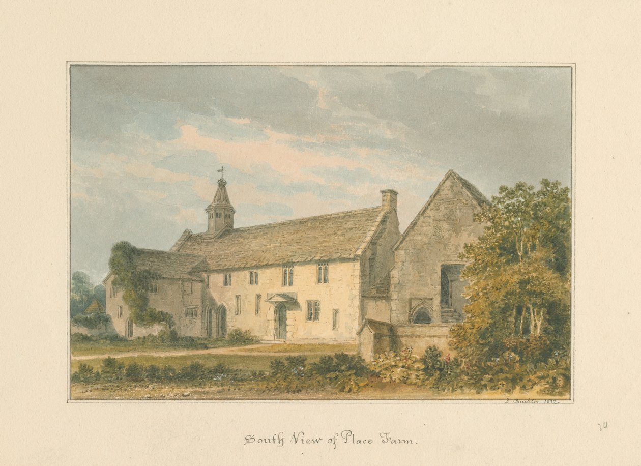 Wiltshire - Place Farm, 1812 tekijältä John Buckler