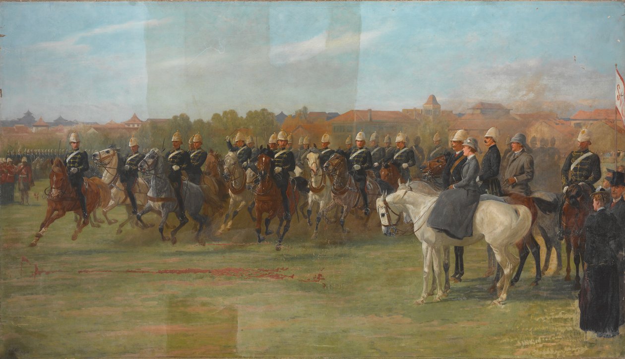 The Shanghai Volunteers at a Review, 1892 tekijältä John Charlton