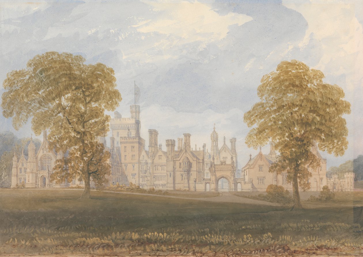 Costessey Hall, Norfolk Finlandês tekijältä John Chessell Buckler