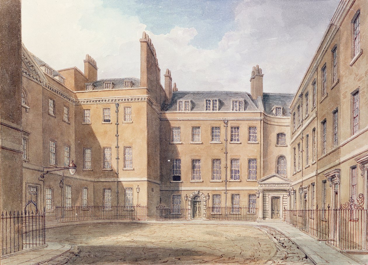 Näkymä Downing Streetille, Westminster tekijältä John Chessell Buckler