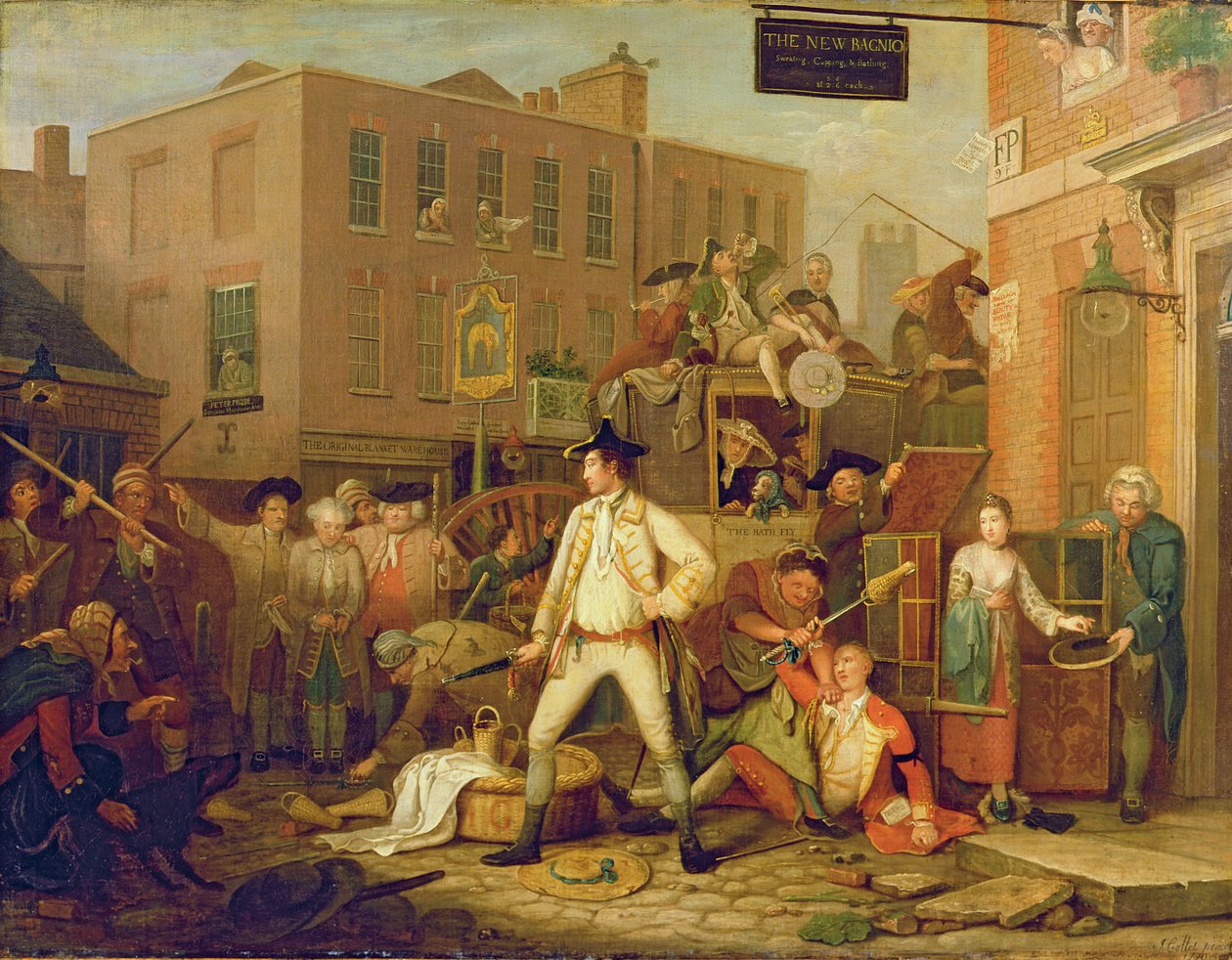 Kohtaus London Streetillä tekijältä John Collet