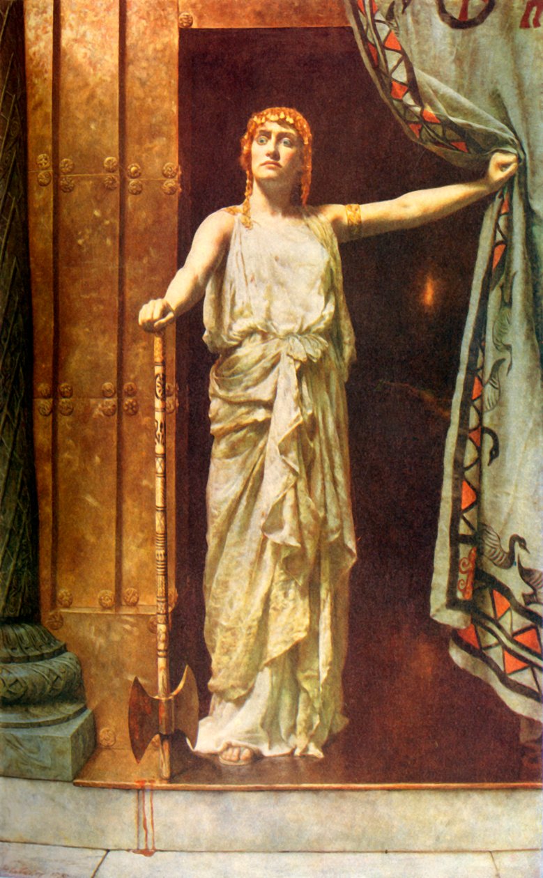 "Clytemnestra", 1882, c1915. tekijältä John Collier