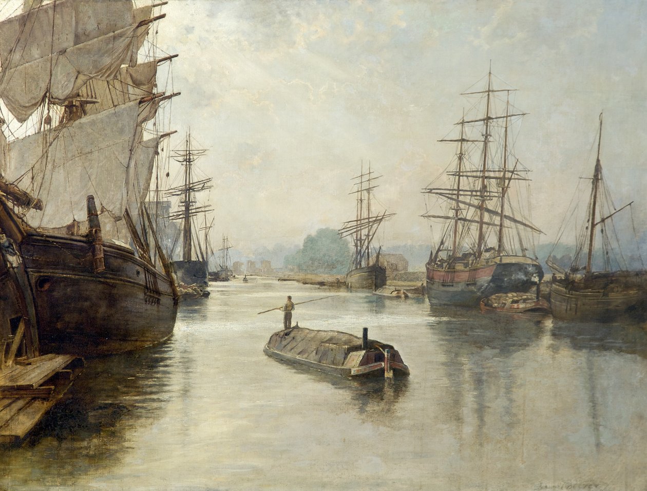 Gloucester Docks, ennen vuotta 1922 tekijältä John Collier